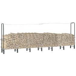 vidaXL Firewood Rack Anthracite 360x35x120 cm Steel