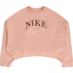 Nike Girl's Oversized Logo Sweater - Arctic Orange (DV2563-800)