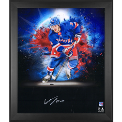 Fanatics New York Rangers Adam Fox Autographed Framed In Focus Photograph