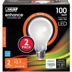 Feit Electric 100W A21 2700K Enhance Filament LED Bulb 2pk