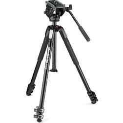 Manfrotto MVH500AH Fluid Video Head with MT190X3 Tripod