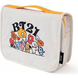 Aucune Bt21 Hanging Travel Wash Bag White White