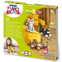 Staedtler 8034 16 LZ Fimo Kids Cat Form and Play Set