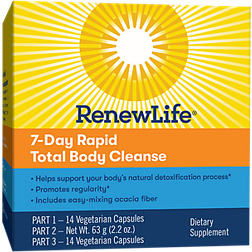 Renew Life Rapid Cleanse Total Body Cleanse Digestive Detox with Fiber 7 Day Program 1 Kit