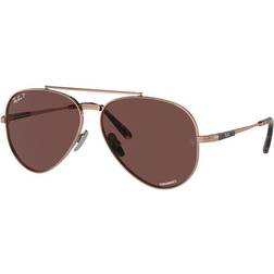 Ray-Ban Aviator II Titanium Polarized RB8225 3140AF