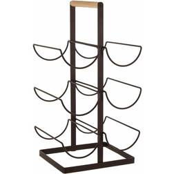 Premier Housewares Vertex Bronze Powder Coat 6 Bottle Wine Rack