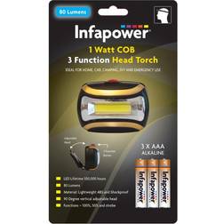 Infapower F045 Flashlight Black Headband