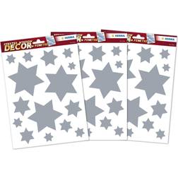 Herma Set window pictures christmas stars silver