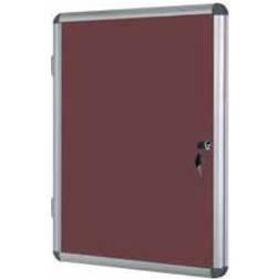 Bi-Office Enclore Lockable Board Red Fe