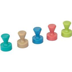 Maul Magnet 6168499 (Ø x H) 12 mm x 16 mm Cone Rose, Atlantic Blue, Turquoise, Lime, Sahara 10 pc(s) 6168499