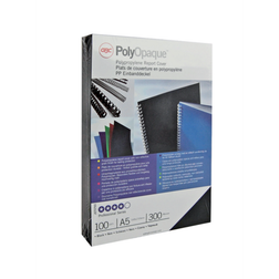 GBC PolyOpaque Binding Cover A4 300 Micron Dark Red (100)