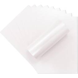 Crafters Companion Centura Pearl single colour 10 Sheet Pack-Snow White-Hint of Silver, A4