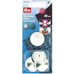 Prym Metal Cover Buttons, 29mm, Pack of 3