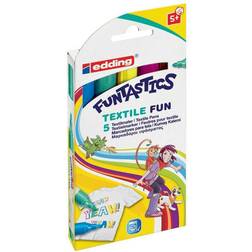 Edding edding-17 Funtastics Textile Fun assorti 5 colors 4-17-5