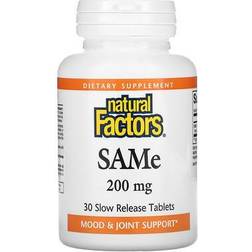 Natural Factors SAMe 200 mg 30 Enteric Coated Tablets