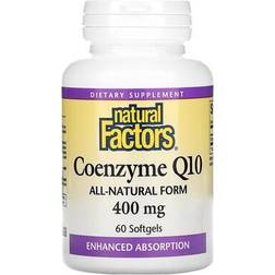 Natural Factors Coenzyme Q10, 400 mg, 60 Softgels 60 pcs