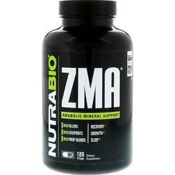 NutraBio ZMA 180 Veggie Capsules