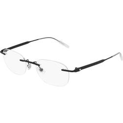 Montblanc MB 0147O 001, including lenses, ROUND Glasses, MALE