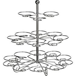 Premier Housewares Faye Chrome 3 Tier Cake Stand