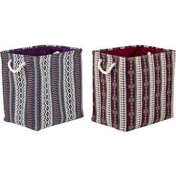 Dkd Home Decor Dekorativ boks Polyester EVA Indianer mand (2 enheder) (40 x 30 x 40 cm) Storage Box