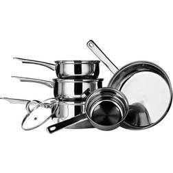 Premier Housewares Stainless Steel Cookware Set with lid 5 Parts