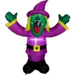 Northlight Inflatable Lighted Witch Halloween Outdoor Decoration, 3.5'