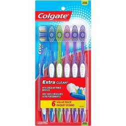 Colgate Extra Clean Toothbrush Head Medium 6-pack