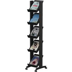 Large Mobile Literature Display Black