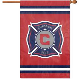 Party Animal Chicago Fire Applique Banner Flag