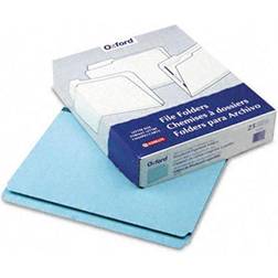 Oxford Pendaflex 9200 Pressboard Expanding File Folders- Straight Cut- Top Tab- Letter- Blue- 25/Box