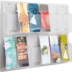 SAFCO 12 Pamphlet Display Office Furniture Clear