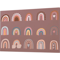 Naga Magnetic Steel Board with Rainbow Motif 40x60cm