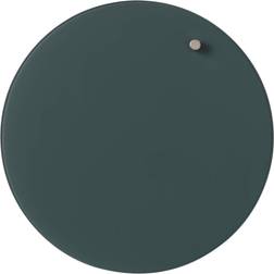 Naga Magnetisk glastavle cirkel 25 cm mørkegrøn Dark Green 27x3,5x27mm (1stk)