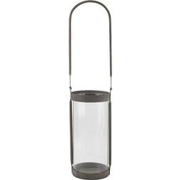 Stonebriar Collection Rustic Cylinder Lantern, Brown Candle Holder