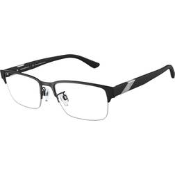 Emporio Armani EA 1129 3001, including lenses, RECTANGLE Glasses, MALE