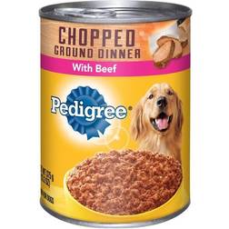 Pedigree Chopped Ground Dinner Wet Dog Food with Beef 13.2oz