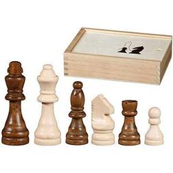 Philos 2018 89 mm KH "Otto I" Chess Pieces cream/brown