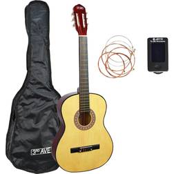 3rd Avenue Full Size Classical Guitar Pack Natural