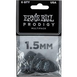 Ernie Ball 1.5mm Black Multipack Prodigy Picks 6-pack