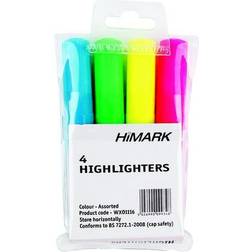 5 Star Assorted Hi-Glo Highlighters (4 Pack)