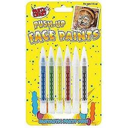 Push Up Face Paint Crayons 6 Colours Easy To Use