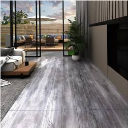 vidaXL Self-adhesive PVC Flooring Planks 2.51 mÂ² 2 mm Matt Wood Grey