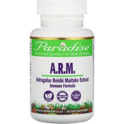 Paradise Herbs Astragalus, Reishi Maitake, 60 Vegetarian Capsules