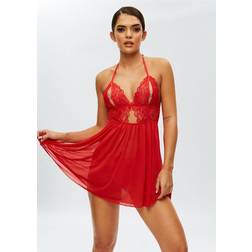 Ann Summers Bodywear Diamond Kiss Chemise Bright Red