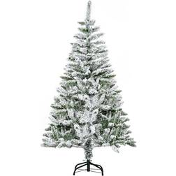 Homcom Snow Flocked Artificial Green Christmas Tree 152.4cm