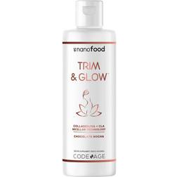 Codeage Nanofood Trim & Glow Collagen HA CLA Micellar Technology Chocolate Mocha 15.22 fl oz