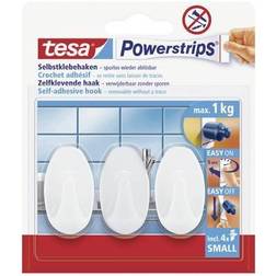 TESA POWERSTRIPS Powerstrips Hooks oval white White Content: 3 pc(s) Picture Hook