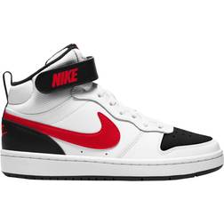 Nike Court Borough Mid 2 GSV - White/Black/University Red