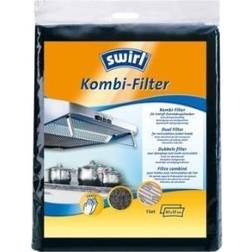 Swirl Kombi-Filter, Filter till spiskåpa, Svart, 570 mm, 470 mm, 1 styck