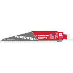 Milwaukee Wrecker Sawzall 6 in. Carbide Blade 6 TPI 1 blade